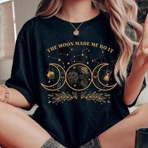 Mystic Moon And Sun Shirt, Mystical Moon Phase Shirt